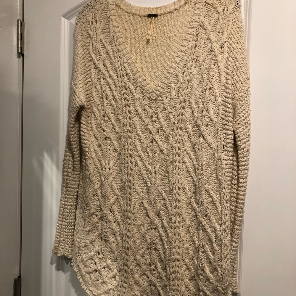 EUC Free People Cream sweater